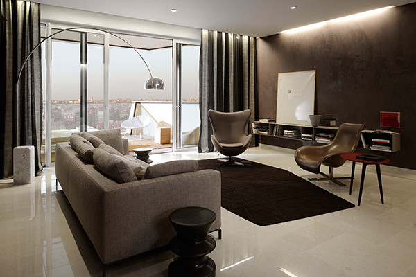 Arco Lamp Living Room