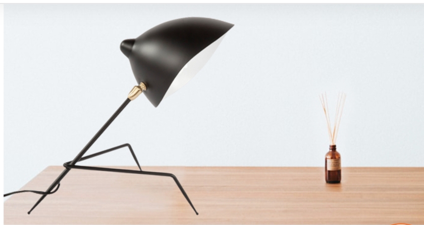 Tripod Desk Lamp by Serege Mouille